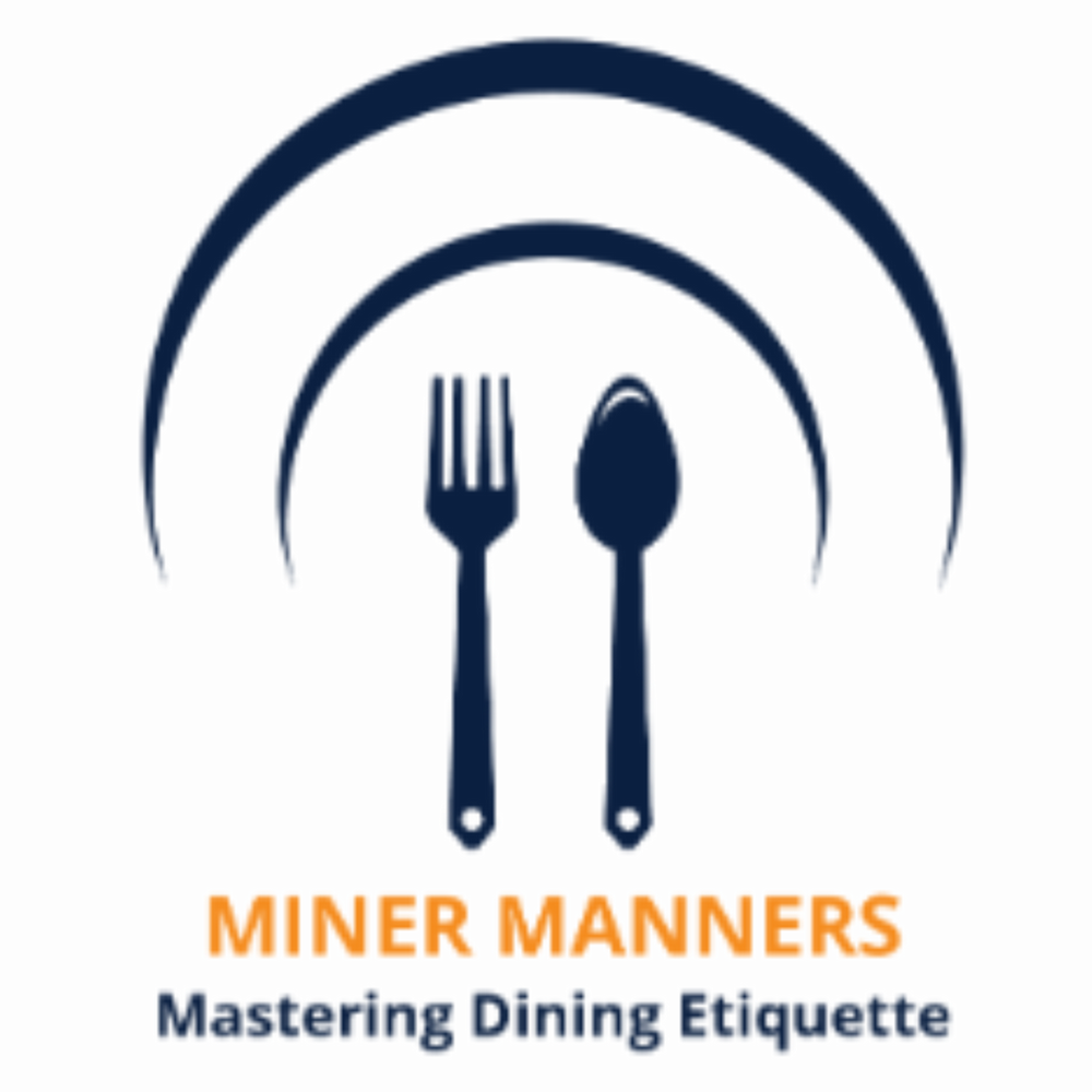 Miner Manners Logo. Miner Manners, mastering Dining Etiquette.